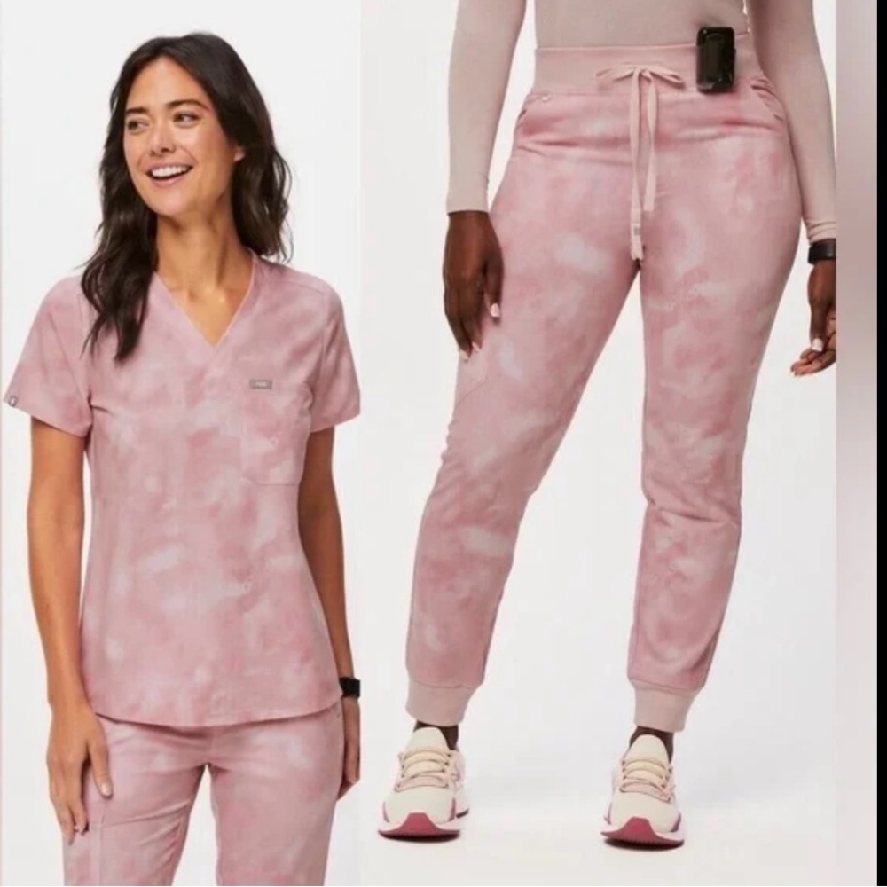 Limited edition FIGs Marble Rose scrubs